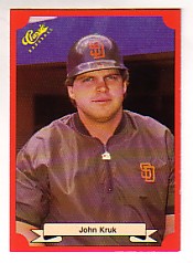 1988 Classic Red Baseball Cards        162     John Kruk